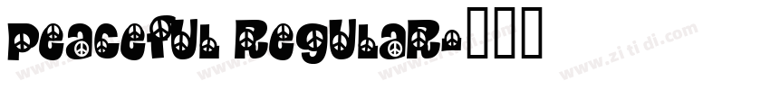 peaceful regular字体转换